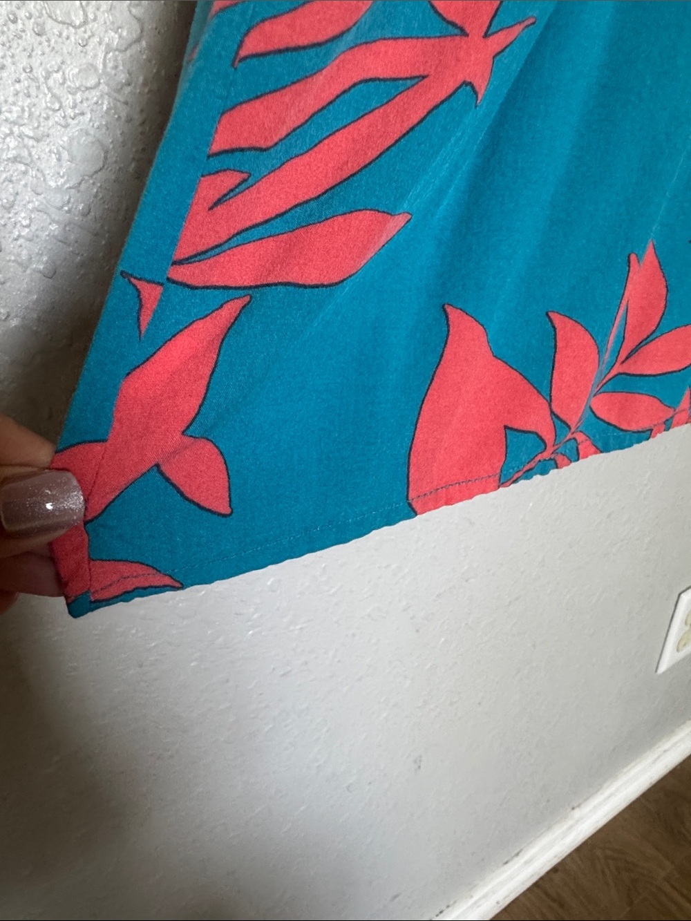 Old Navy Teal and Coral Striped Top - Picture 10 of 14